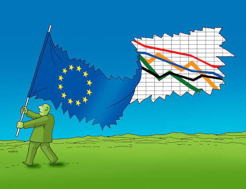 Cartoon: eugraf25 (medium) by Lubomir Kotrha tagged eu,euro,economic,eu,euro,economic