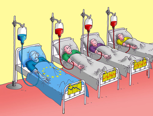 Cartoon: euinfuz (medium) by Lubomir Kotrha tagged eu,summit,bratislava,slovakia