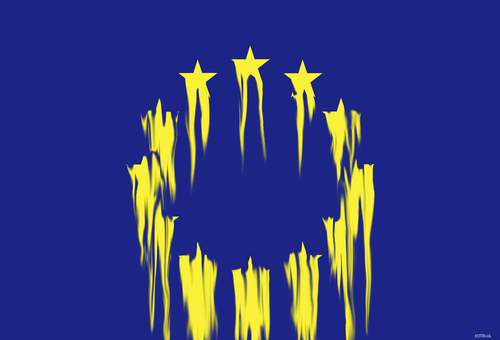 Cartoon: eumaz (medium) by Lubomir Kotrha tagged new,eu,flag