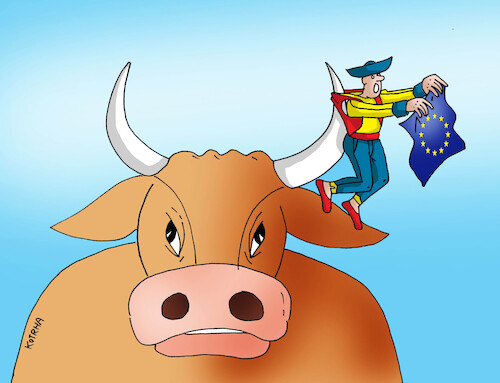 Cartoon: eunapich24 (medium) by Lubomir Kotrha tagged europe,farmers,protests,europe,farmers,protests