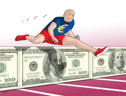 Cartoon: euprekaz (medium) by Lubomir Kotrha tagged money,dollar,euro,libra,frank,money,dollar,euro,libra,frank