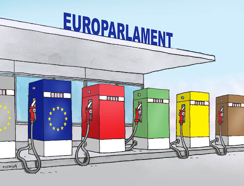 Cartoon: eupump24 (medium) by Lubomir Kotrha tagged european,elections,european,elections