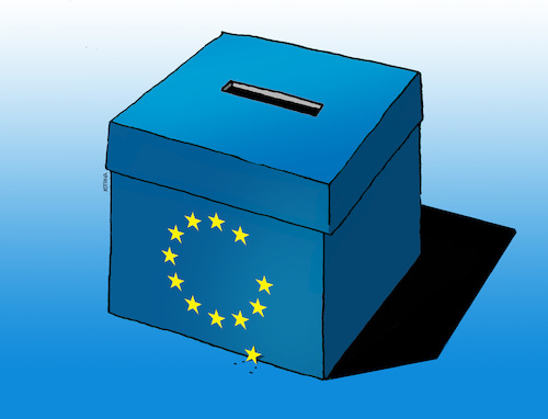 Cartoon: eurna (medium) by Lubomir Kotrha tagged eu,elections,europa,euro,europarlament