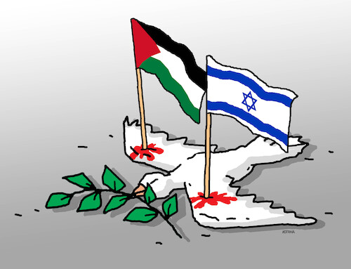 Cartoon: Gaza 7x (medium) by Lubomir Kotrha tagged war,gaza,israel,war,gaza,israel