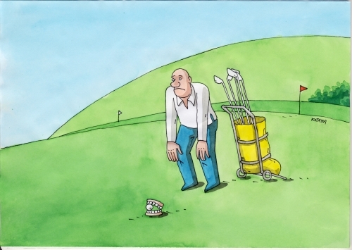 Cartoon: golfzub (medium) by Lubomir Kotrha tagged humor