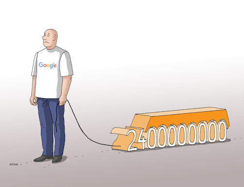 Cartoon: googletahac (medium) by Lubomir Kotrha tagged google