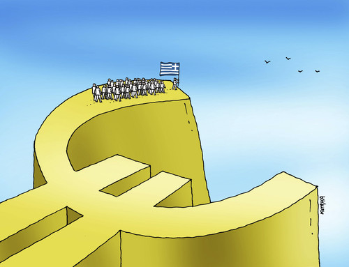 Cartoon: greecesta (medium) by Lubomir Kotrha tagged greece,eu,referendum,syriza,tsipras,ecb,euro