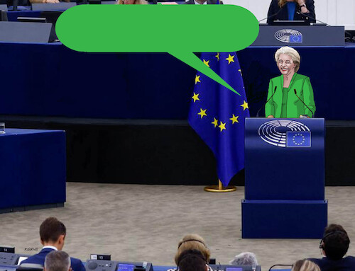 Cartoon: greenursuly (medium) by Lubomir Kotrha tagged greenwashing,eu,ursula,greenwashing,eu,ursula