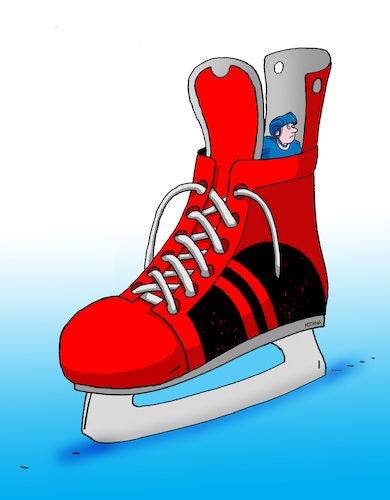 Cartoon: hokskrysa (medium) by Lubomir Kotrha tagged ice,world,hockey,championship,2019,slovakia
