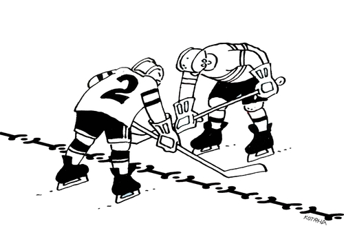 Cartoon: hranice-cb (medium) by Lubomir Kotrha tagged hokej,hockey,world,cup