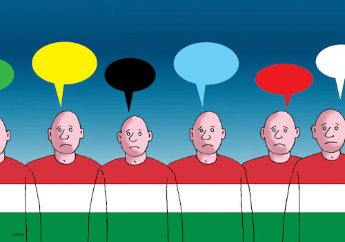 Cartoon: hun22 (medium) by Lubomir Kotrha tagged hungary,orban,elections,hungary,orban,elections