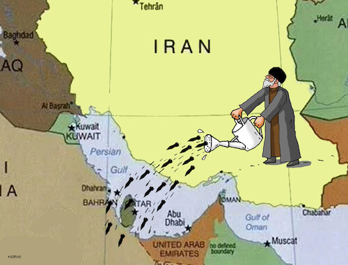 Cartoon: iranwar (medium) by Lubomir Kotrha tagged usa,israel,iran,war,hormuz,usa,israel,iran,war,hormuz