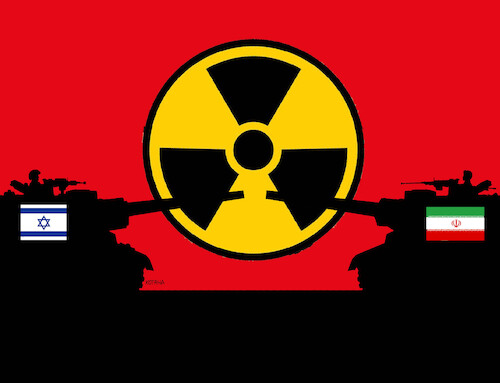 Cartoon: irizjadro (medium) by Lubomir Kotrha tagged iran,israel,war,peace,usa,trump,iran,israel,war,peace,usa,trump