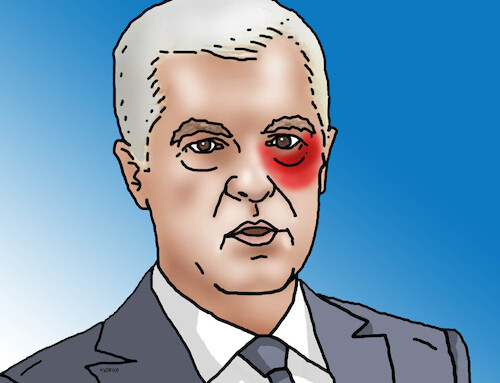 Cartoon: korokored (medium) by Lubomir Kotrha tagged slovak,presidential,elections,2024,slovak,presidential,elections,2024