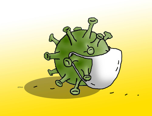 Cartoon: koronakor (medium) by Lubomir Kotrha tagged coronavirus,world,money,people,pandemics