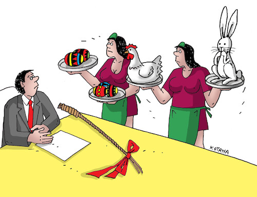 Cartoon: kraslozaj (medium) by Lubomir Kotrha tagged easter,holidays,eggs,easter,holidays,eggs