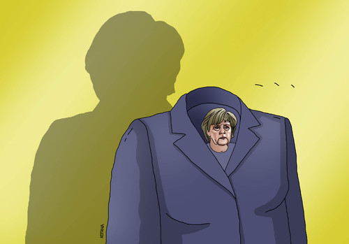 Cartoon: merkelmerkel (medium) by Lubomir Kotrha tagged germany,merkel,hands