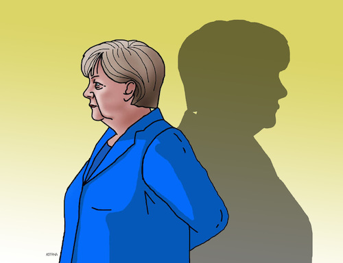 Cartoon: merkeltien17 (medium) by Lubomir Kotrha tagged angela,merkel,cdu,germany,euro,dollar