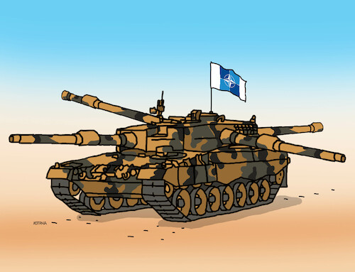 Cartoon: nato22 (medium) by Lubomir Kotrha tagged nato,peace,war,nato,peace,war