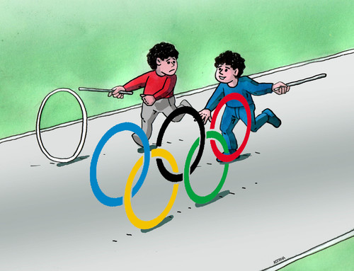 Cartoon: olympkolo (medium) by Lubomir Kotrha tagged rio,2016,olympic,games,sport,brasil