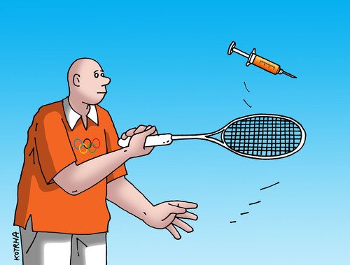 Cartoon: olympodoping (medium) by Lubomir Kotrha tagged olympic,games,brazil,rio,de,janeiro,the,world,sport,doping