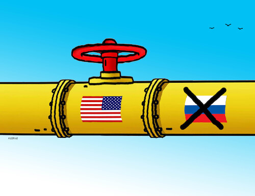 Cartoon: plynrustop (medium) by Lubomir Kotrha tagged eu,euro,economy,eu,euro,economy