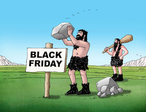 Cartoon: prablack (medium) by Lubomir Kotrha tagged black,friday