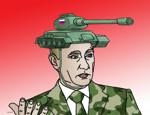 Cartoon: putank22 (medium) by Lubomir Kotrha tagged war,russia,ukraine,putin,zelenskyj,world,peace,war,russia,ukraine,putin,zelenskyj,world,peace