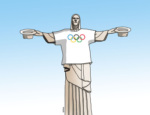 Cartoon: rioklobuky (medium) by Lubomir Kotrha tagged rio,2016,olympic,games,sport,brasil