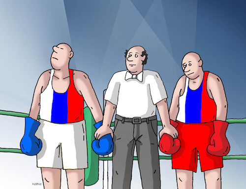 Cartoon: rusbox (medium) by Lubomir Kotrha tagged putin,prigozhin,russia,wagner,rebellion,putin,prigozhin,russia,wagner,rebellion