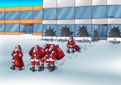 Cartoon: santazlodej (medium) by Lubomir Kotrha tagged humor