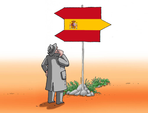 Cartoon: spansmer (medium) by Lubomir Kotrha tagged spain,elections,spain,elections