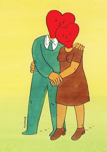 Cartoon: srdcosi21 (medium) by Lubomir Kotrha tagged may,love,woman,man,may,love,woman,man