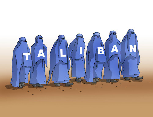 Cartoon: talibzeny (medium) by Lubomir Kotrha tagged afganistan,taliban,usa,war,afganistan,taliban,usa,war