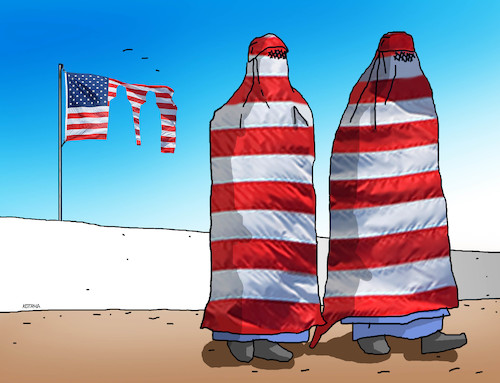 Cartoon: taliodev (medium) by Lubomir Kotrha tagged afganistan,taliban,usa,war,afganistan,taliban,usa,war