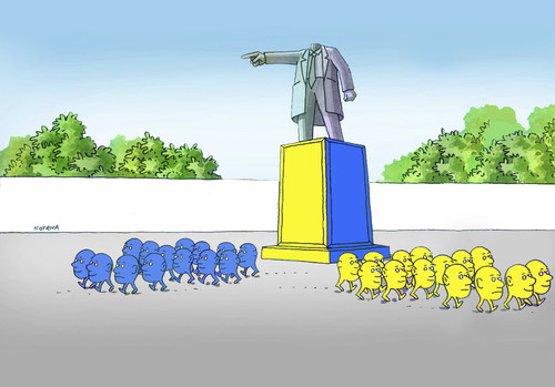 Cartoon: ucrai (medium) by Lubomir Kotrha tagged ukraine,revolution,maidan