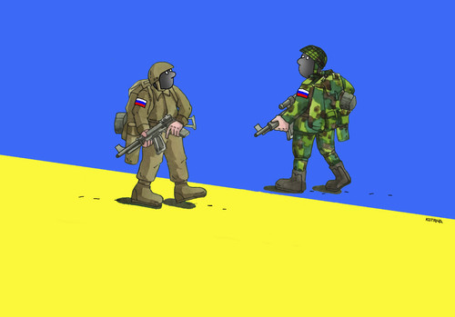 Cartoon: ukrahranic (medium) by Lubomir Kotrha tagged ucraine,russia,europe,war,world,usa
