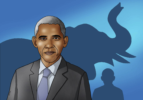 Cartoon: usaelect (medium) by Lubomir Kotrha tagged usa,elections,obama,barack,world,peace,war