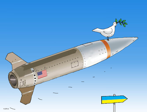 Cartoon: usaukra25 (medium) by Lubomir Kotrha tagged usa,ukraine,trump,macron,merz,starmer,war,weapons,usa,ukraine,trump,macron,merz,starmer,war,weapons