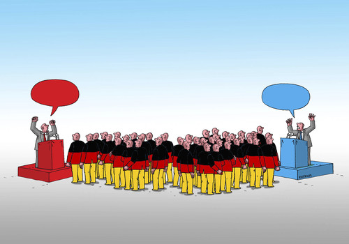 Cartoon: whlen 03 (medium) by Lubomir Kotrha tagged deutschland,wahlen