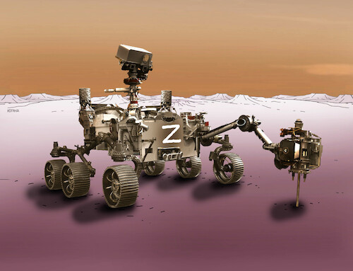 Cartoon: z-mars (medium) by Lubomir Kotrha tagged war,war