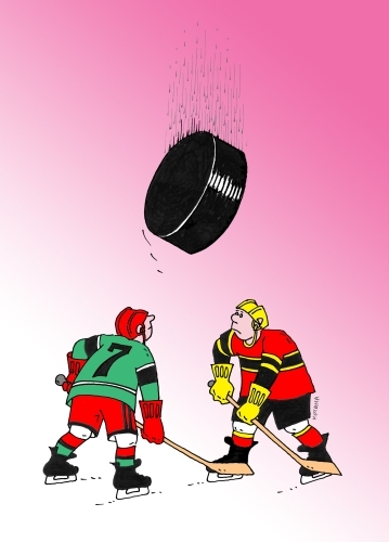 Cartoon: zhora (medium) by Lubomir Kotrha tagged ice,hockey
