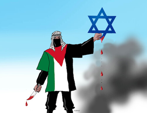 Cartoon: Gaza 7x (medium) by Lubomir Kotrha tagged war,gaza,israel,war,gaza,israel