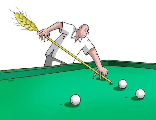 Cartoon: harvest grain mowing (medium) by Lubomir Kotrha tagged harvest,grain,mowing,harvest,grain,mowing
