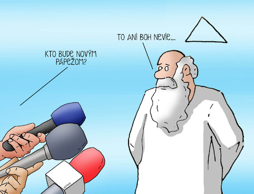 Cartoon: new pope - election of the pope (medium) by Lubomir Kotrha tagged new,pope,election,of,the,new,pope,election,of,the
