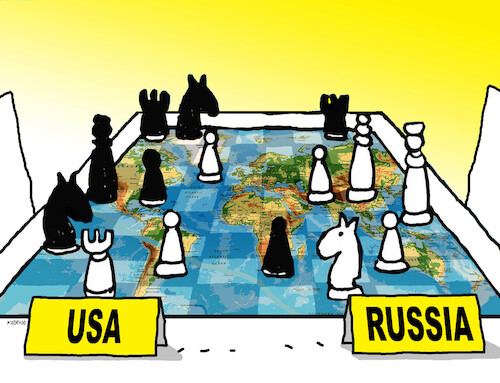 Cartoon: Russia USA Putin gas (medium) by Lubomir Kotrha tagged russia,usa,putin,gas,russia,usa,putin,gas