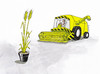 Cartoon: 64-hn (small) by Lubomir Kotrha tagged harvest,summer,yield,harvester
