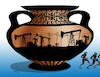 Cartoon: amforopno (small) by Lubomir Kotrha tagged amphora,oil