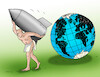 Cartoon: atlasbomb (small) by Lubomir Kotrha tagged atlas,carrier,of,the,earth,world,people,future,war,and,peace