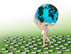 Cartoon: atlasprip (small) by Lubomir Kotrha tagged atlas,carrier,of,the,earth,world,people,future,war,and,peace